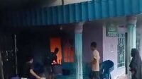 Kebakaran Hebohkan Warga HSU Saat Hendak Mencoblos