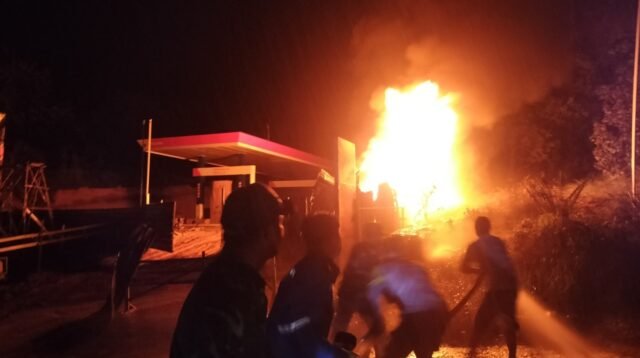 SPBU Berkobar, Satu Orang Terluka