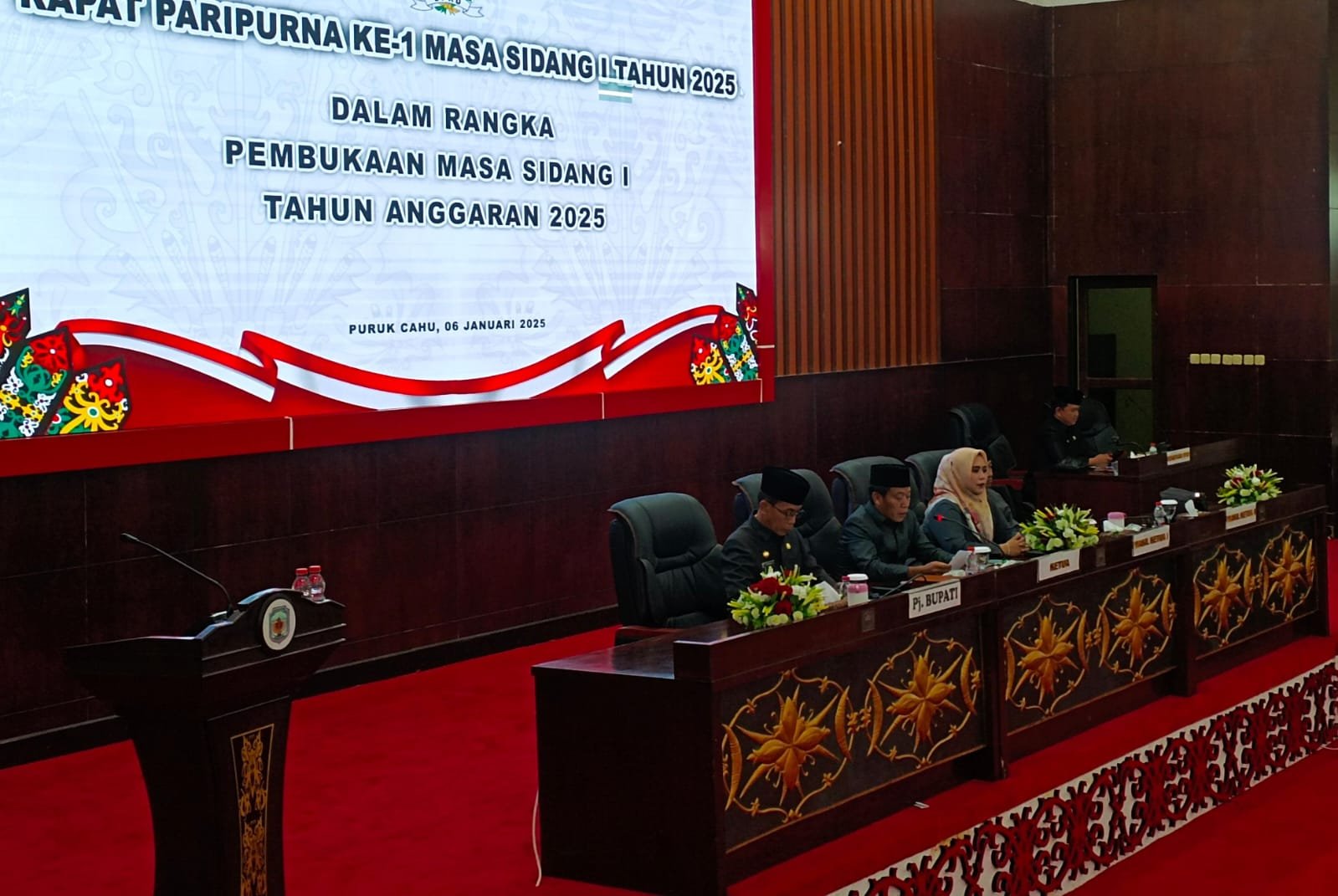 Pj Bupati Hadiri Pembukaan Rapat Paripurna  Masa Sidang I Tahun Anggaran 2025