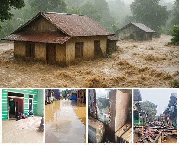 Banjir Bandang Terjang Rumah Warga